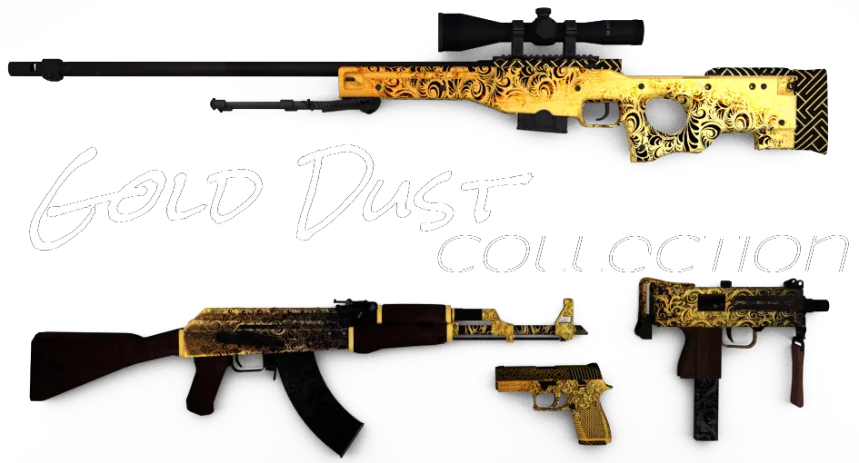 Download Hd Gold Ak47 Png Ak 47 Synthetic Stock Ak 47 Png