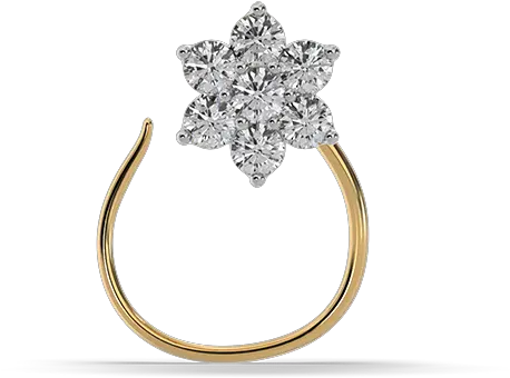 Orra Diamond Nosepin Engagement Ring Png Nose Ring Png