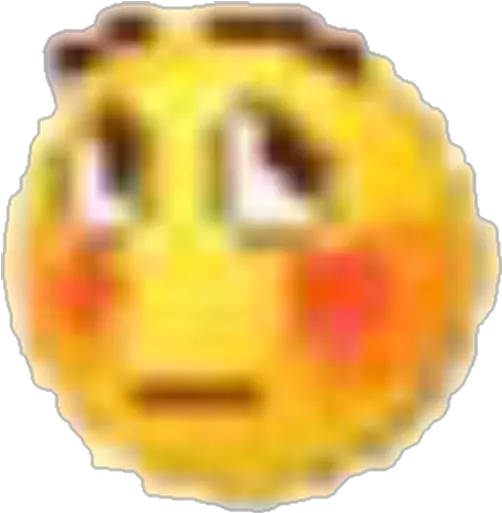 Sticker Maker Msn Blushing Cursed Emoji Transparent Png Msn Icon