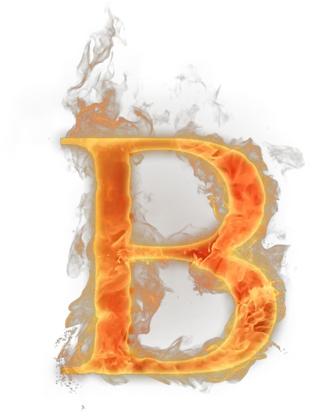 Burning Letter B Fire Letters B Png Burning Png