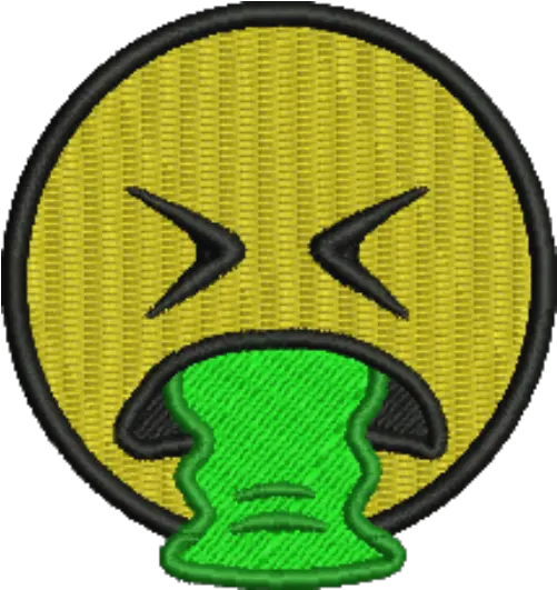 Emoji Sick Iron On Patch Patch Smiley Png Sick Emoji Png