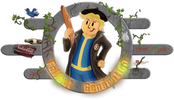 Les Archives De Vault Tec Cartoon Png Fallout 3 Logo