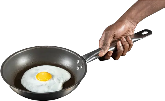 Human Arm Holding A Fried Egg Pan Png Fried Egg Icon