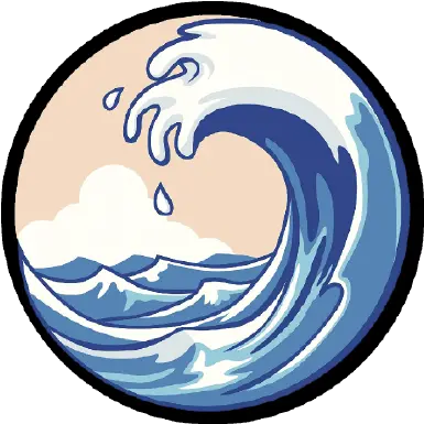 Whalehubawesome Stars Giters Cartoon Ocean Wave Png Netflix Icon .ico