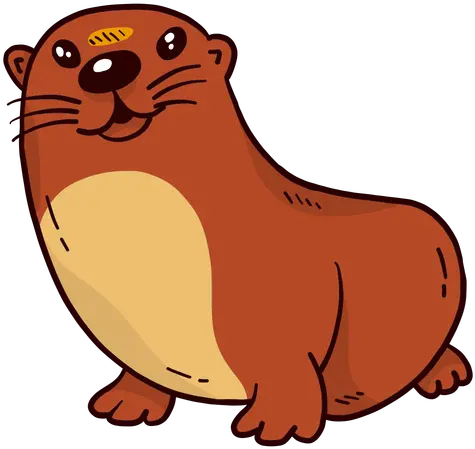 Cute Otter River Muzzle Flat Bond Street Station Png Otter Png