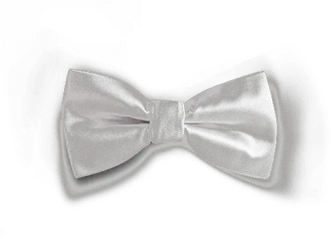 Essential White Solid Png Bow Tie Transparent