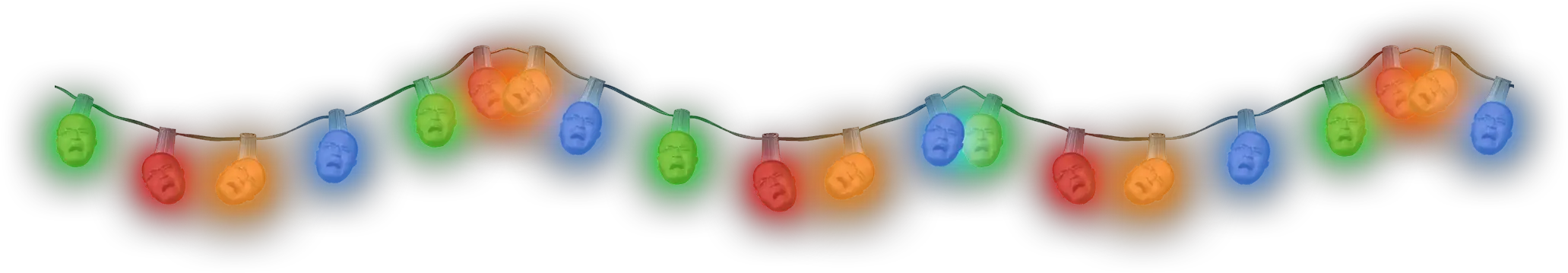 Christmas Lights Png Circl