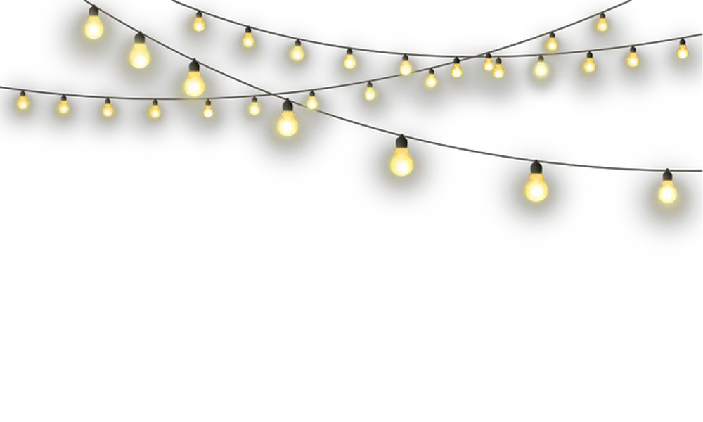 Christmas Lights Border Png Vector