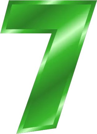 7 Png Green Metal Number 7 7 Png