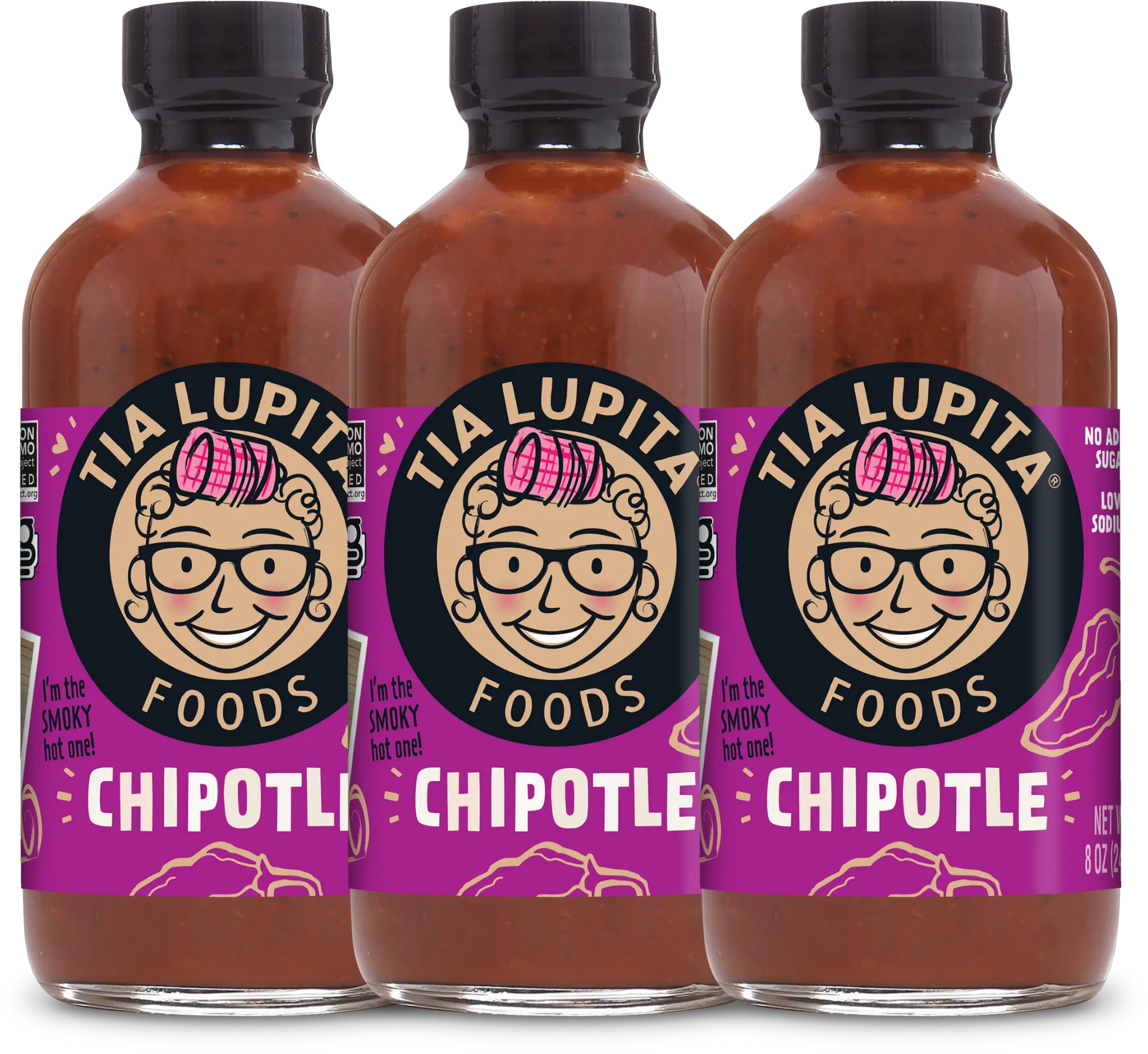 Tia Lupita Chipotle Hot Sauce Single Bottle 8oz Tia Lupita Chipotle Hot Sauce Png Chipotle Icon