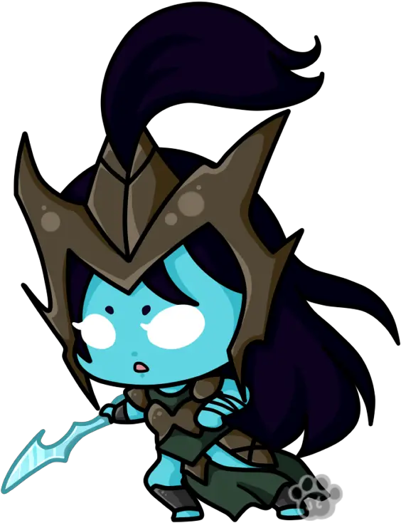 Kalista By Xnekorux League Of Legends Chibi Kalista Kalista Chibi Png Penguin Icon League