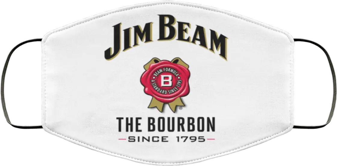 Jim Beam Face Mask Washable Reusable Jim Beam Png Jim Beam Logo