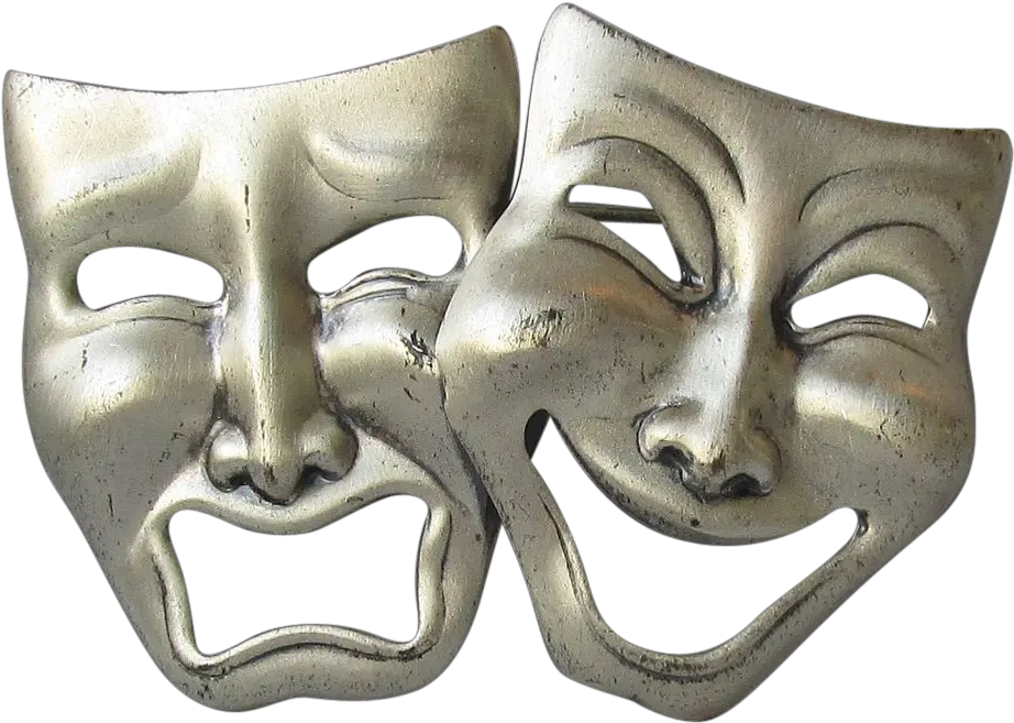 Comedy Tragedy Masks Theatre Mask Png Theatre Masks Png