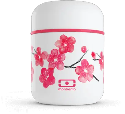 Mb Capsule Graphic Blossomthe Small Insulated Lunch Box Monbento Png Pink Petals Png