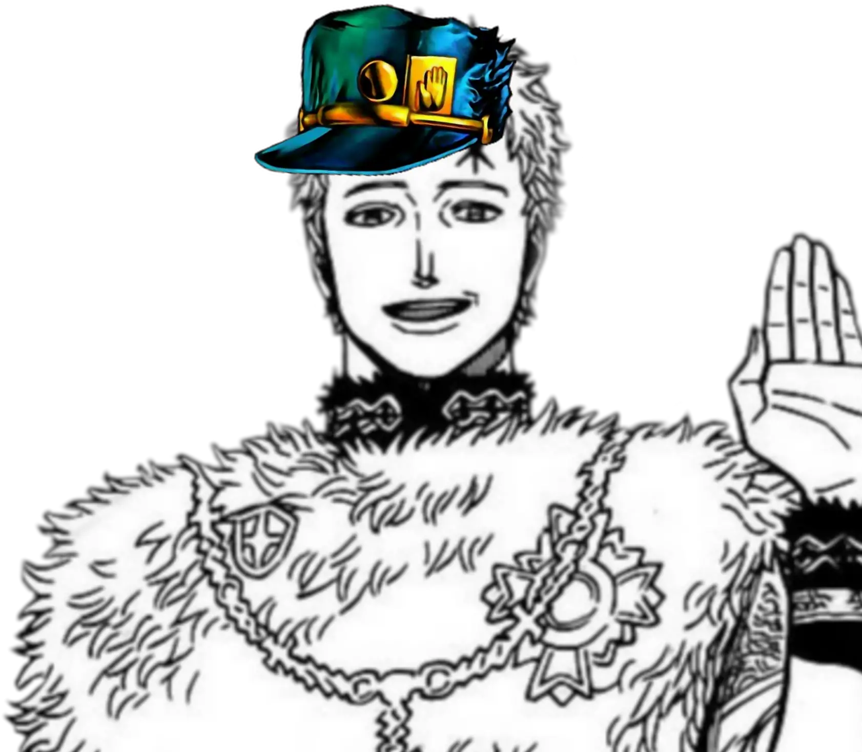 Blackclover Costume Hat Png Jotaro Hat Transparent