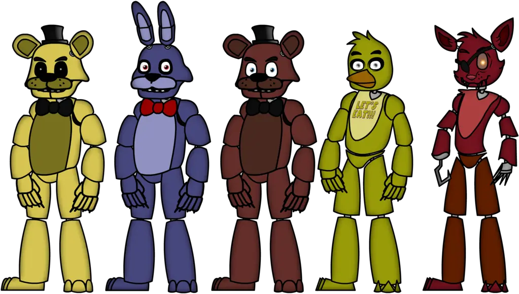 Five Nights Five Nights At Character Drawings Five Nights At Freddys Png