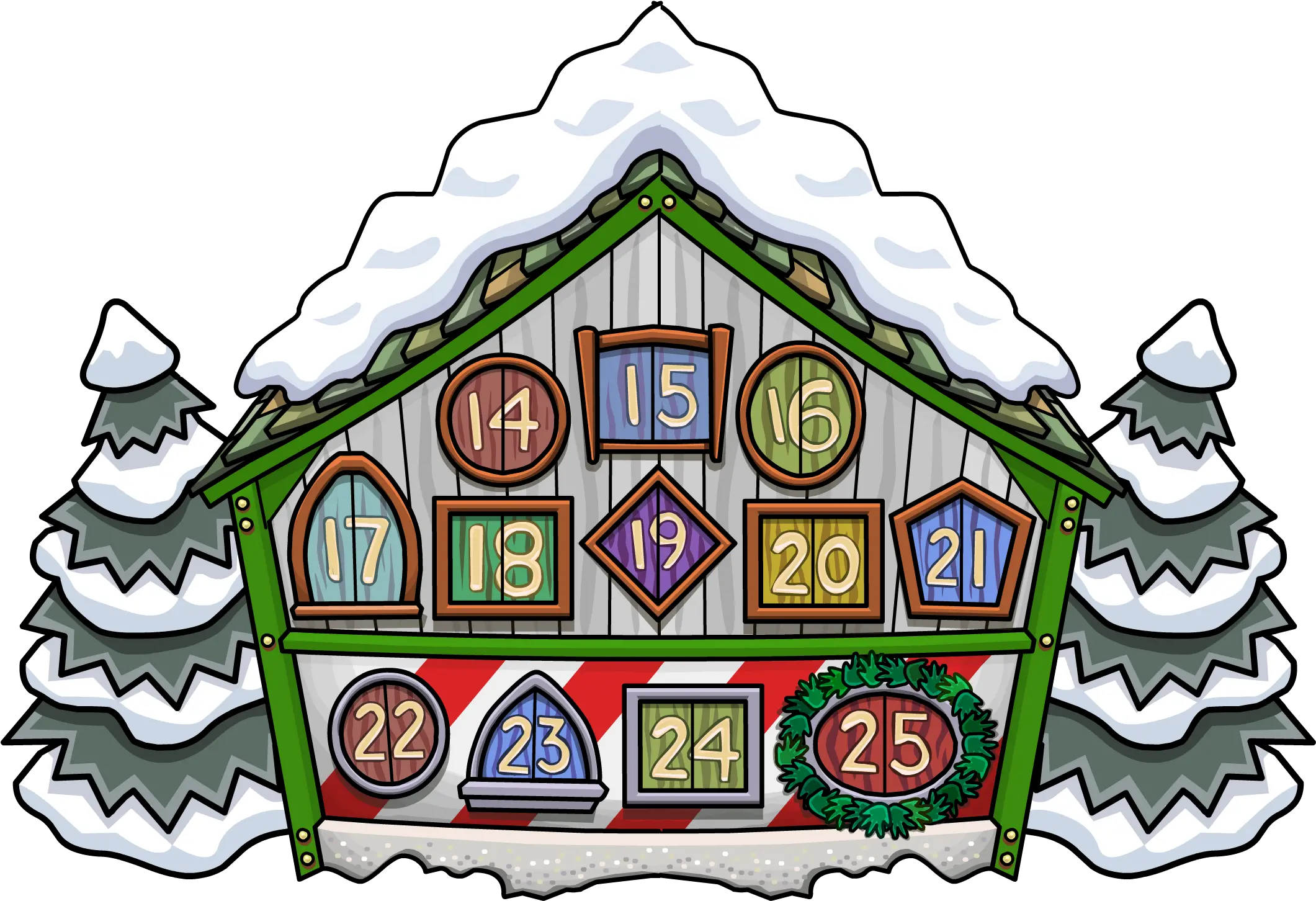 Advent Calendar 2017 Club Penguin Rewritten Wiki Fandom Cartoon Png Calender Png