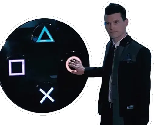 S Detroit Become Human Stickers For Telegram Akechi Memes Png Detroit Become Human Logo