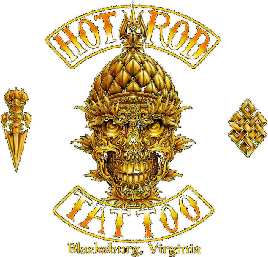 Hot Rod Tattoo Emblem Png Tattoo Gun Png