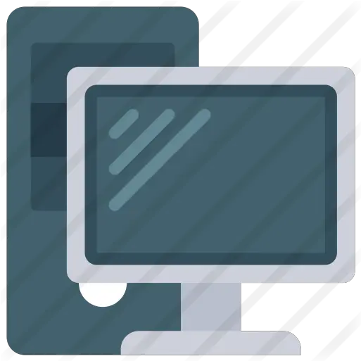 Desktop Pc Computer Desktop Flat Icon Png Pc Icon Png