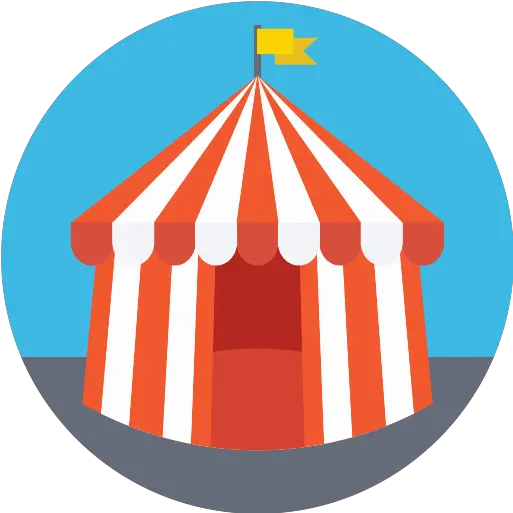 Circus Tent Png Icon Silueta Fondo Carpa Circo Dibujo Circus Tent Png