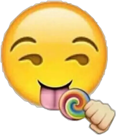 Download Lollipop Emoji Yellow Cute Emoji Lollipop Png Omg Emoji Png