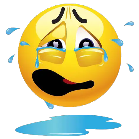 Crying Smiley Emoji Transparent Png Crying Emoji Animated Tear Emoji Png