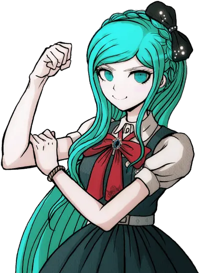 Sonia Nevermind With Hatsune Mikuu0027s Hair And Eye Color Oc Wholesome Danganronpa Memes Png Hatsune Miku Transparent