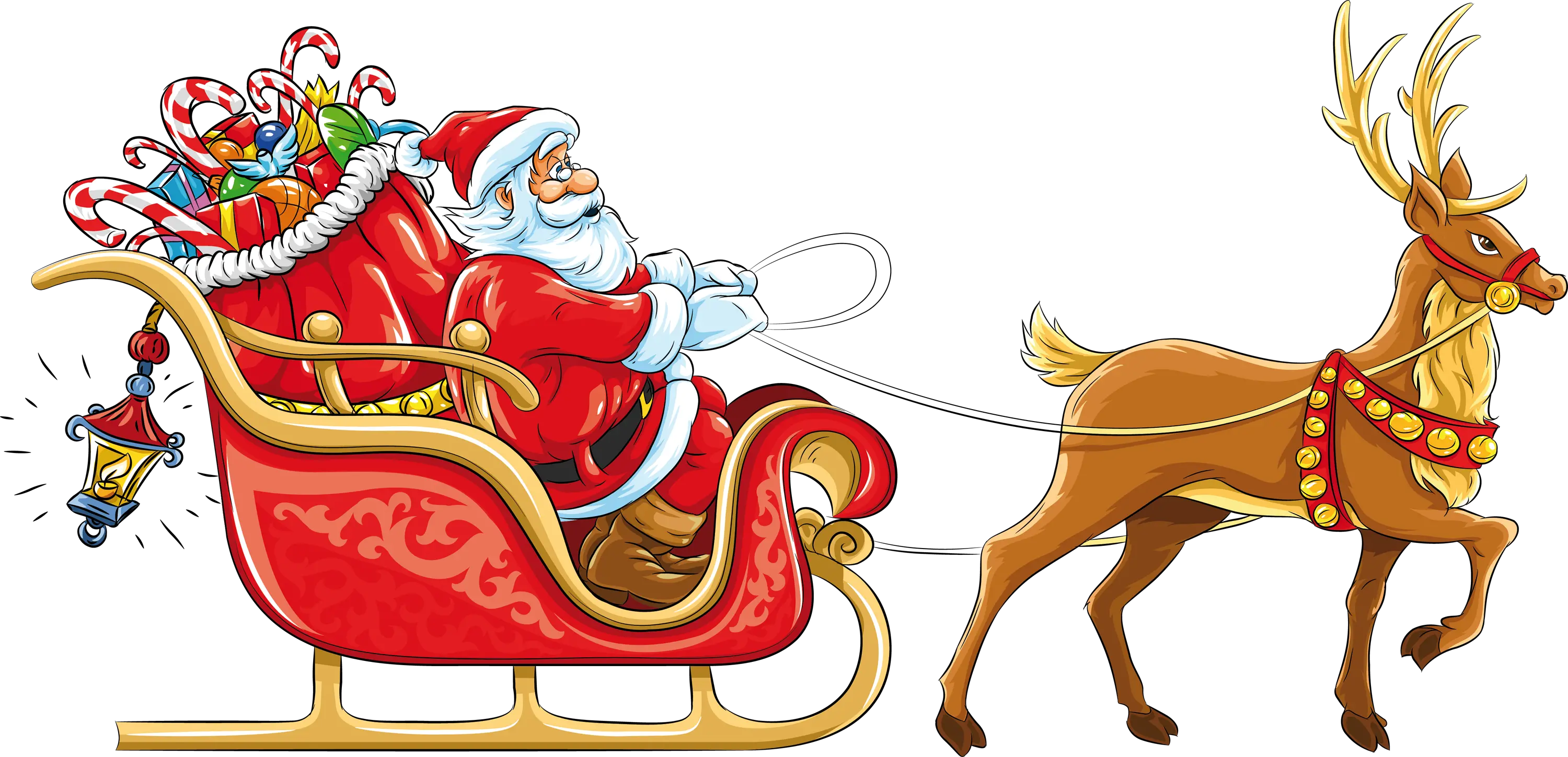 Santa Sleigh Png Santa Claus Christmas Png Sleigh Png