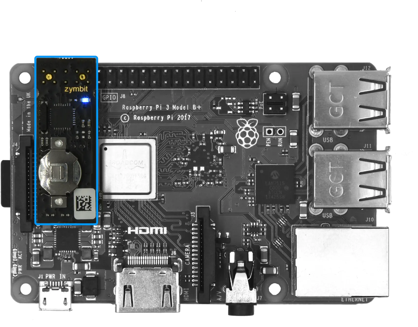 Zymkey 4i Security Module For Raspberry Pi Electronic Component Png Raspberry Pi Png