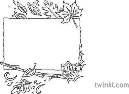 Mindfulness Colouring Autumn Falling Leaves Portrait Ks1 Line Art Png Leaves Falling Png