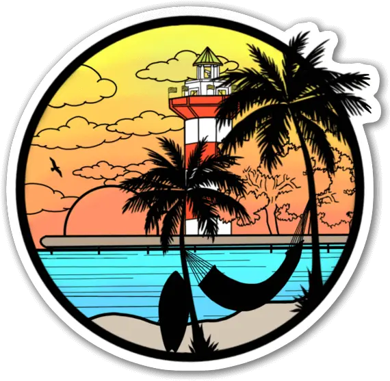 Hilton Head Island Sc Lighthouse Stickerapp Hilton Head Sc Lighthouse Sticker Png Lighthouse Transparent Background