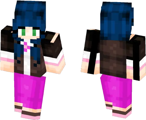 Download Marinette From Miraculous Ladybug Minecraft Skin 4th Doctor Minecraft Skin Png Miraculous Ladybug Png