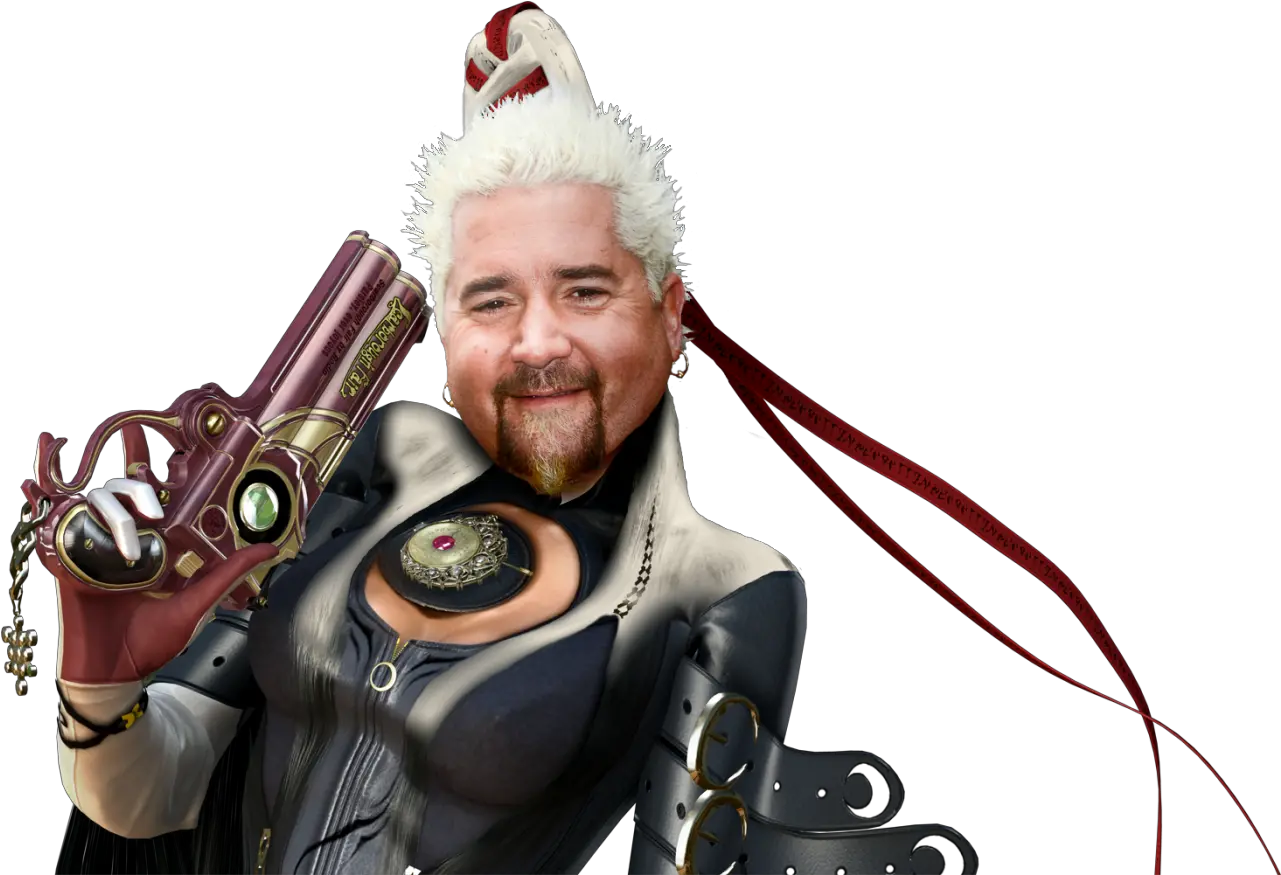 Guy Fieri As Baoynetta From The Video Halloween Costume Super Smash Bros Png Guy Fieri Transparent