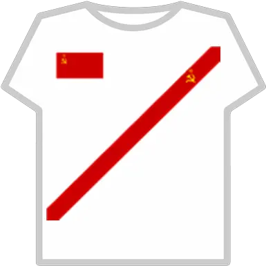 Ussr Sash Roblox Roblox Soviet Union T Shirt Png Ussr Logo