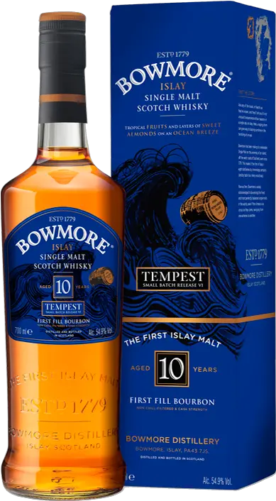 Bowmore Islay Single Malt Whisky Botellas De Licor Bowmore 10 Sherry Cask Png Beam Suntory Logo