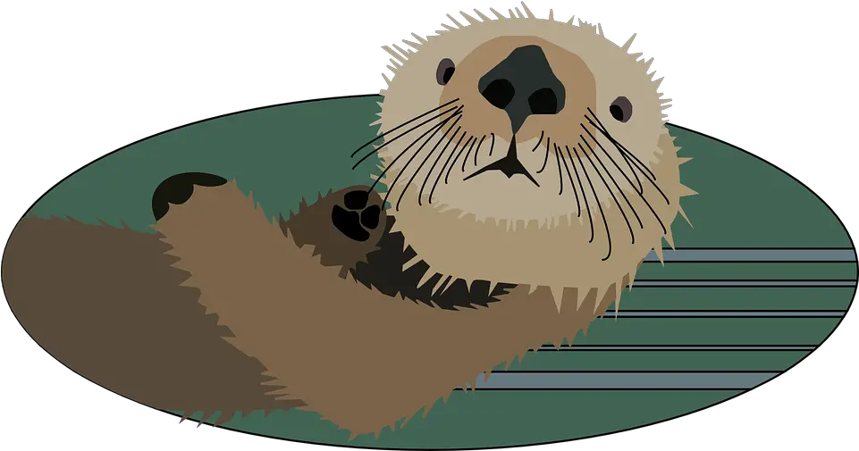 Otter Animal Mammal Free Vector Graphic On Pixabay Sea Otter Clipart Cute Png River Transparent Background