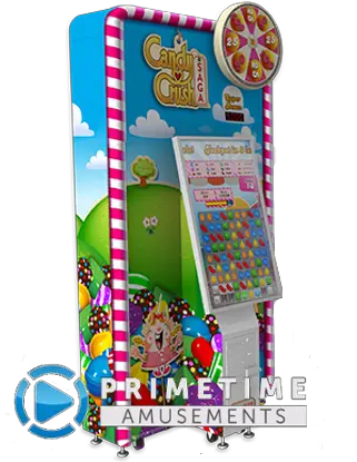 Candy Crush Saga Ticket Model Primetime Amusements Candy Crush Arcade Game Png Candy Crush Logo