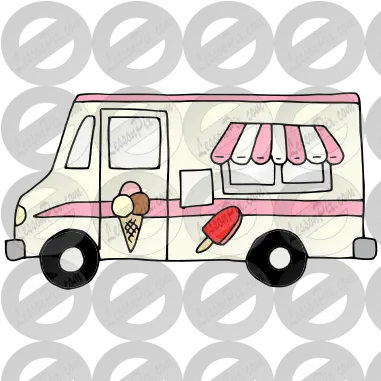 Ice Cream Truck Picture For Classroom Therapy Use Great Commercial Vehicle Png Ice Cream Truck Png