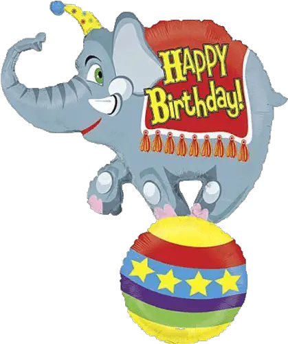 Download Hd Happy Birthday Circus Transparent Png Image Elefant Happy Birthday Clipart Circus Elephant Png