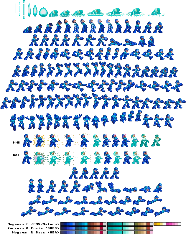 Megaman Sprite Png Megaman Sprite Sheet Png Sheet Png