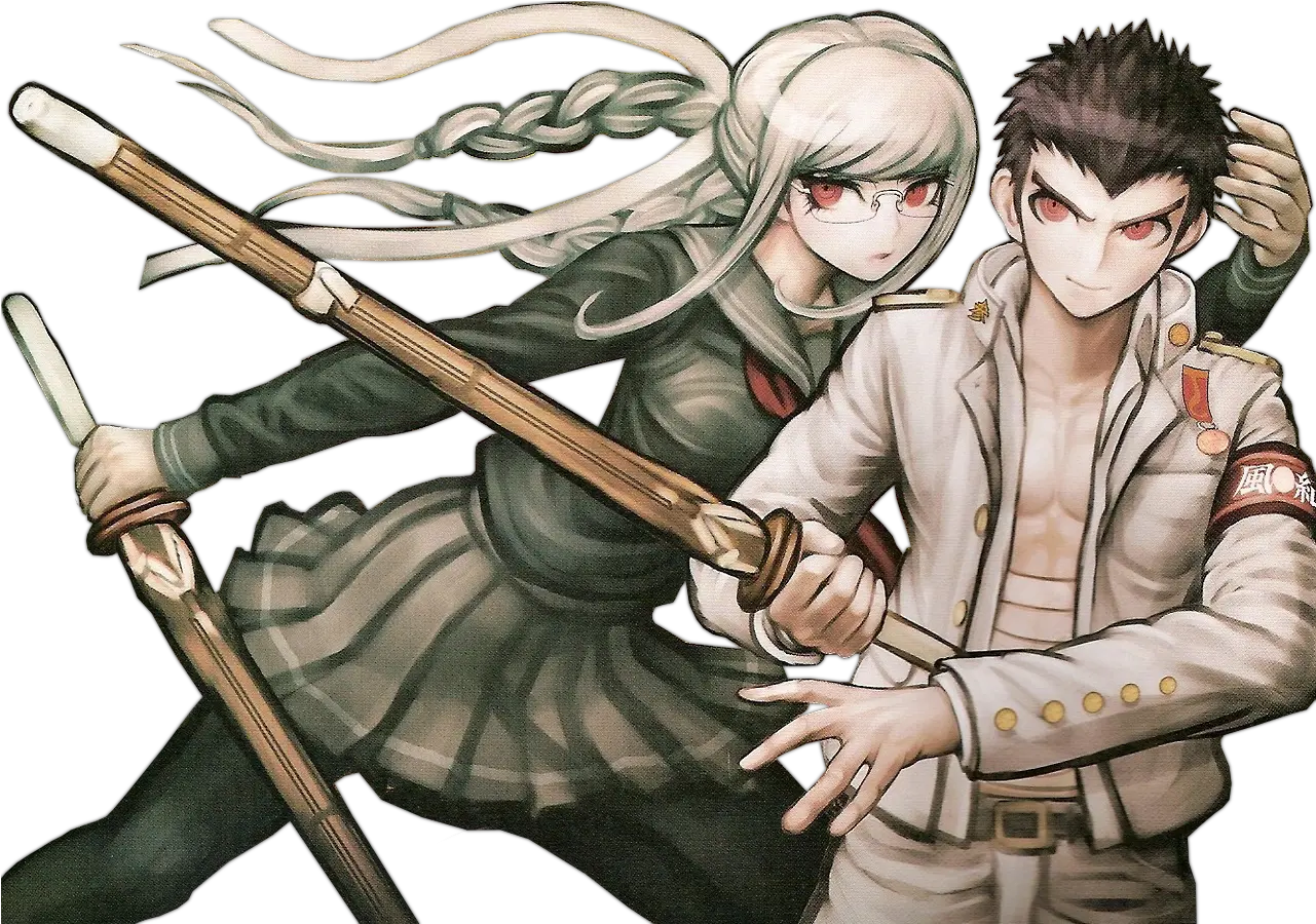 Taka And Peko Danganronpa Reload Promo Danganronpa Peko Png Danganronpa Transparent