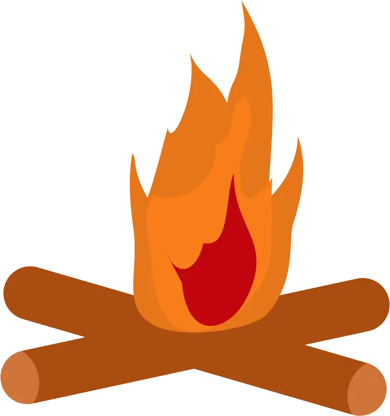 Campfire Png Fire Torch Firewood Fire Flat Png Vektor Kayu Bakar Api Unggun Torch Transparent