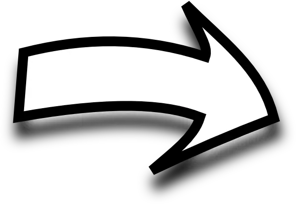 Png Right Curved White Arrow Curved Arrows Clipart Black And White Curved Arrows Png