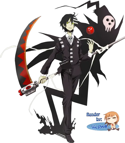 Download Png Death Kid Death Scythe Soul Eater Evans Maka Kid Soul Eater Death Transparent