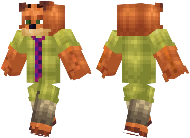 Nick Wilde Daft Punk Minecraft Skin Png Nick Wilde Png