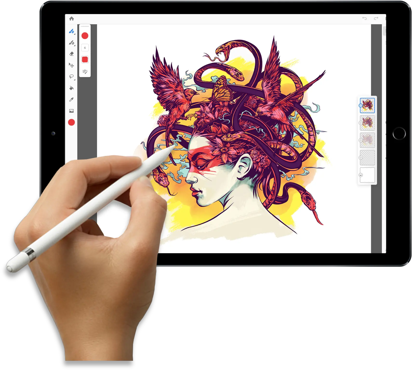 Adobe Announces Photoshop For Ipad And Project Gemini A Photoshop Ipad Drawing Png Create Icon In Photoshop Cs6