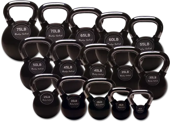 Download Hd Bs Rubber Kb Body Solid Kettlebell Transparent Kettle Bell Set Png Kettlebell Png