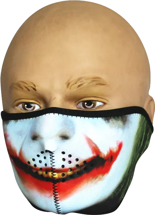 Protective Face Mask Hd Png Download Joker Half Face Mask Joker Mask Png