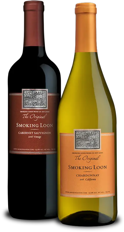 Smoking Loon Wines Welcome Glass Bottle Png Bottle Of Wine Png